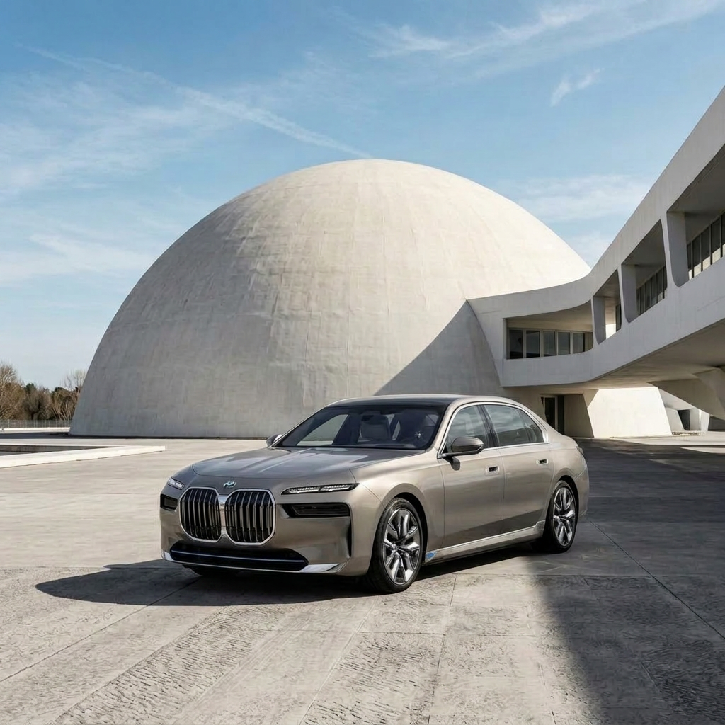 BMW 7 Series chauffeur driven car for a London wedding
