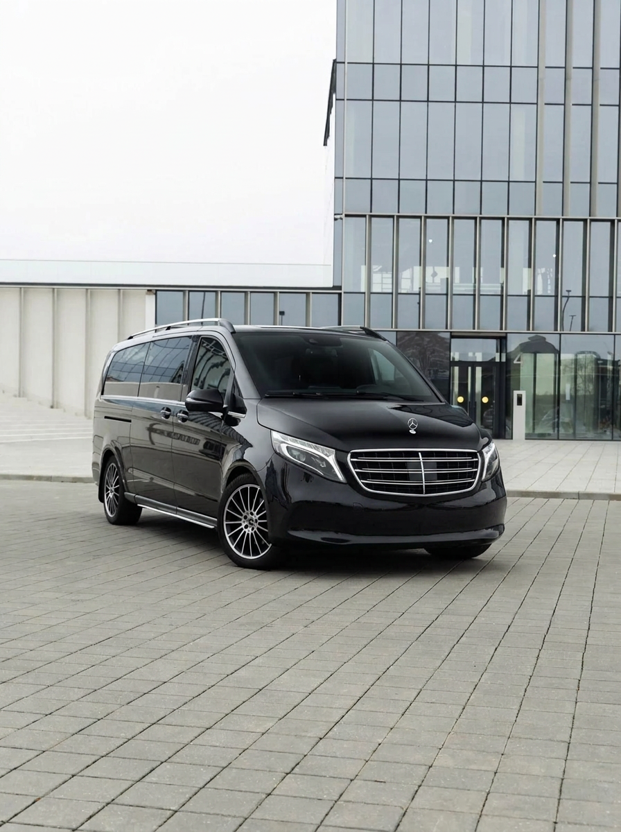 Mercedes-Benz V-Class chauffeur driven people carrier for wedding parties